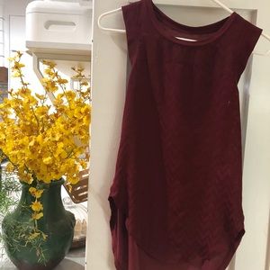 Burgundy tunic
